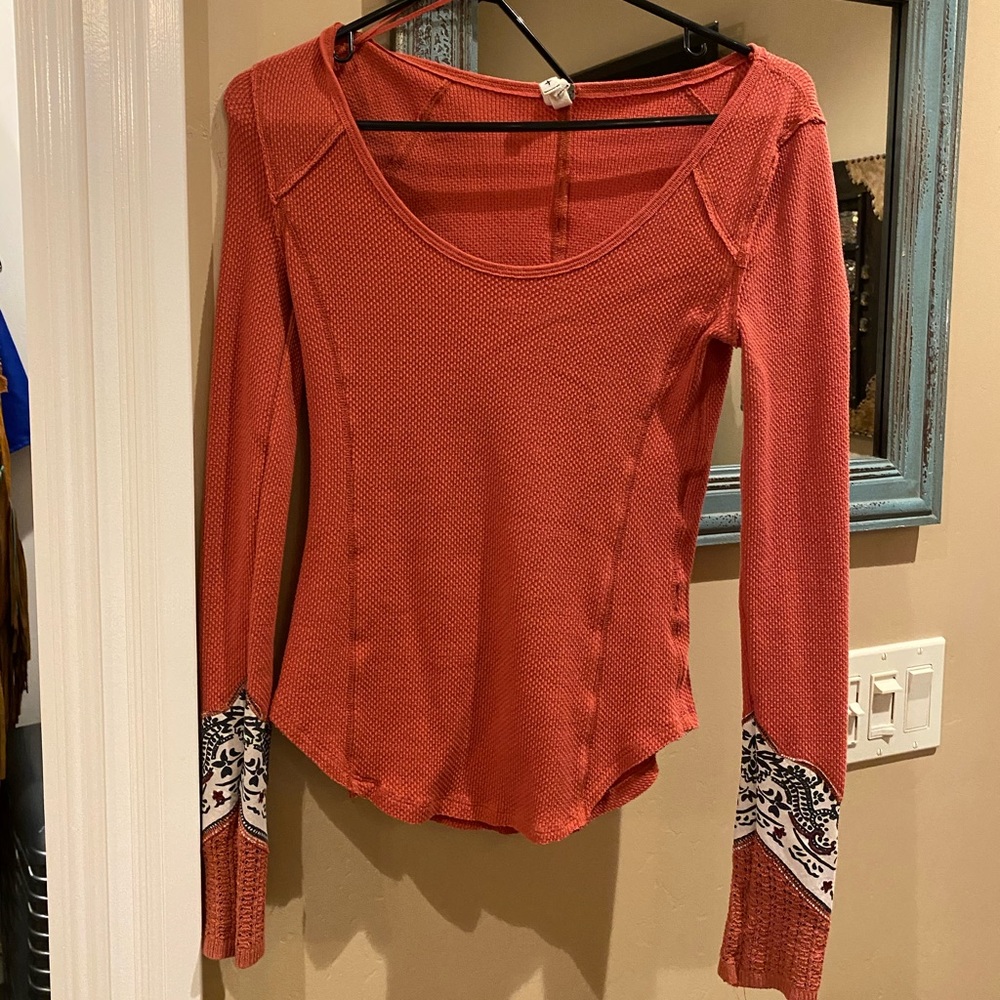 Free people long sleeve shirt